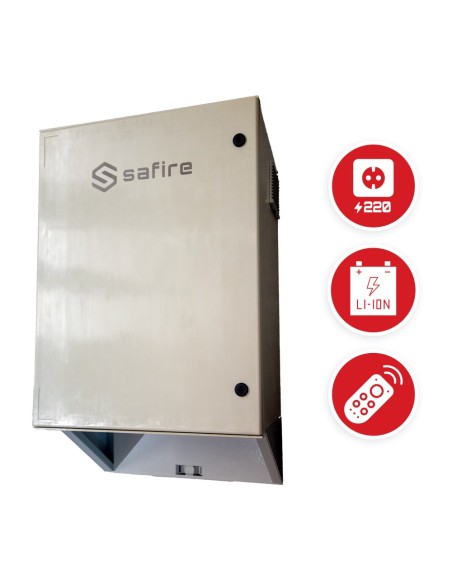 Comprar SAFIRE SF-BOX08220-BMS-IP55 Armario de poliéster carga rápida para farola - Diferencial, magnetotérmico y SPD - Dimensio