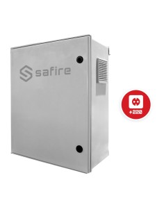 Safire SF-Box08eco-BMS-IP55 SMC Gabinete de poliéster - diferencial, magnetothermal e SPD - Dimensões externas 60x50x23cm - S