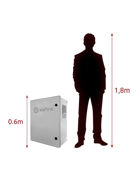 Comprar SAFIRE SF-BOX08ECO-BMS-IP55 Armario de poliéster SMC - Diferencial, magnetotérmico y SPD - Dimensiones exteriores 60x50x