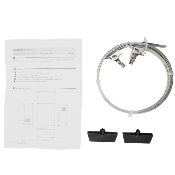 Comprar SAFIRE SF-BOX08ECONL-BMS-IP55 Armario de poliéster SMC sin logo - Diferencial, magnetotérmico y SPD - Dimensiones exteri
