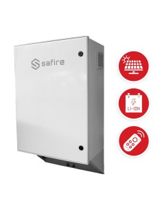 Safire SF-Box08sol-BMS-IP55 Poliéster Roupeiro Carga rápida Solar - Magnetothermal e SPD - Dimensões externas 80x60x30cm -
