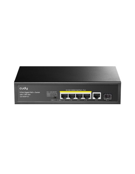 Acheter CUDY CUDY-9 Switch PoE+ Gigabit à 5 ports et 1 emplacement SFP