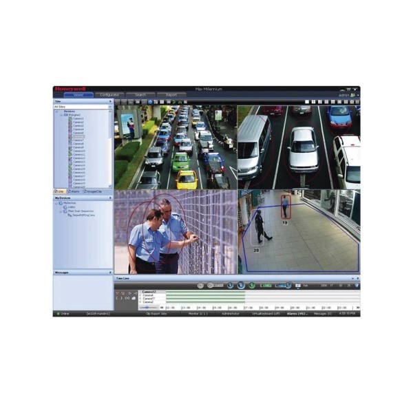 Honeywell Honeywell-355 HNMSWVMS Software MaxPro VMS Base com 64 canais