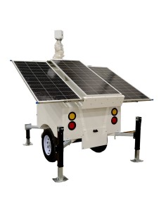 Kaufen SAFIRE SF-CCTVTRAILERPR07-2520WH Autonomer Stromversorgungsanhänger für CCTV – 3x120W Solarpanel – Lithiumbatterie LiF
