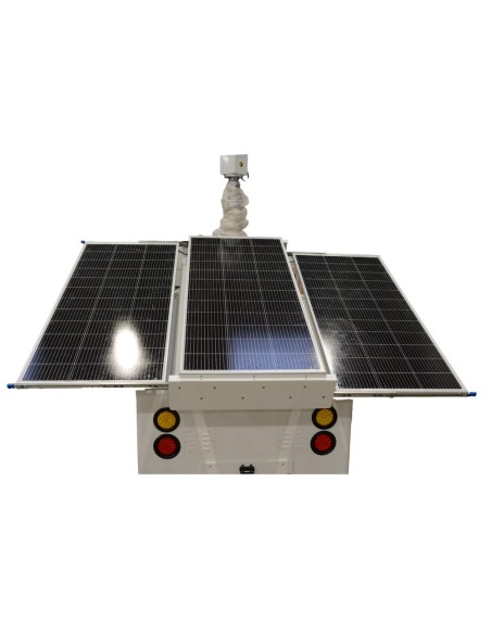 Kaufen SAFIRE SF-CCTVTRAILERPR07-2520WH Autonomer Stromversorgungsanhänger für CCTV – 3x120W Solarpanel – Lithiumbatterie LiF