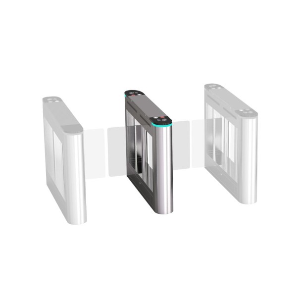 Acheter OEM CONAC-886 Portillon central en verre battant pour un passage de 1200 mm