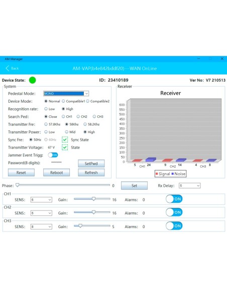 Comprar SAFIRE SF-EASGATE101-AM-2 Antena antihurto EAS - Tecnología acustomagnética AM 58 kHz - 2 pasillos: maestra y dos esclav