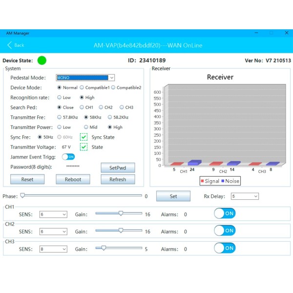 Comprar SAFIRE SF-EASGATE102-ACRYLIC-AM-M Antena antihurto EAS - Tecnología acustomagnética AM 58 kHz - Antena maestra - Conexió