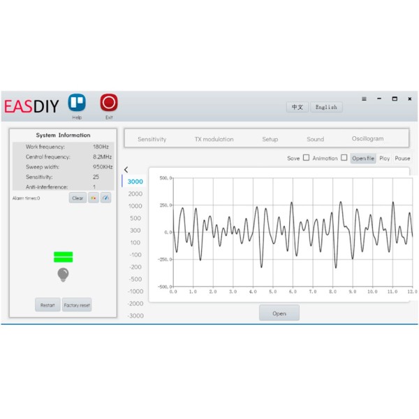 Safire SF-Easgate201-RF Antena Antihurt Eas - RFF Red 8.2 MHz Tecnologia - 1 Hall: Mestre e Escravo - Plug & Amp 