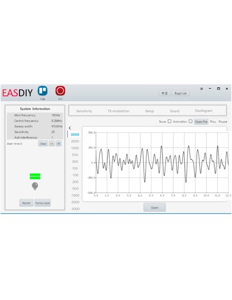 Safire SF-Easgate201-RF Antena Antihurt Eas - RFF Red 8.2 MHz Tecnologia - 1 Hall: Mestre e Escravo - Plug & Amp 