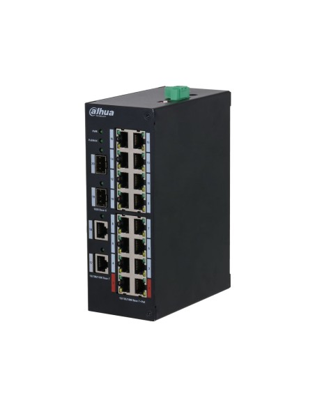 Dahua Dahua-4257 DH-HS3220-16GT-190 Switch Poe Industrial de 16 portas Gigabit