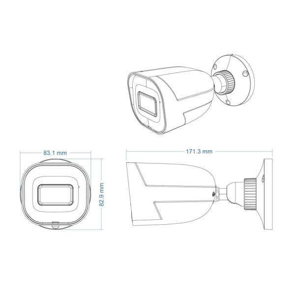 Acheter SAFIRE SMART SF-IPB080A-6I1 Safire Smart - Caméra Bullet IP gamme I1 IA avancée - Résolution 6 mégapixels (3296×1856) - 