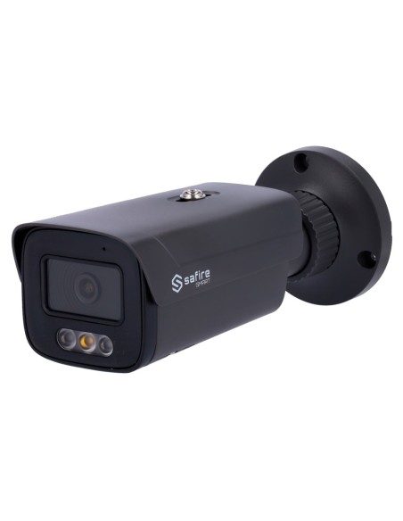 SAFIRE SMART SF-IPB380A-4E1-DL-cinza SAFIRE SMART - Bullet IP Câmera E1 Inteligência Artificial - Resolução 4 Megapixel (25
