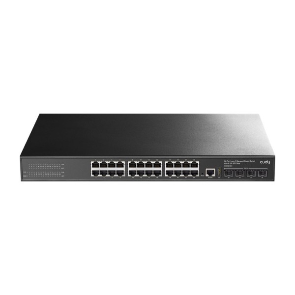 CUDY CUDY-64 GS5024S4 Switch L3 de 24 portas de gigabit e 4 slots SFP +