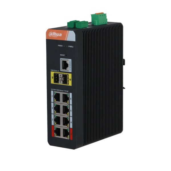 Acheter DAHUA DAHUA-4385 commutateur industriel L2 à 10 ports avec 8 PoE