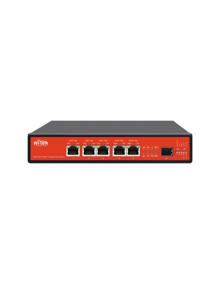Wi-Tek Witek-0119 WI-PS306GF-UPS-15A V2 Switch Poe 5 PoE Gigabit + 1 SFP Gigabit