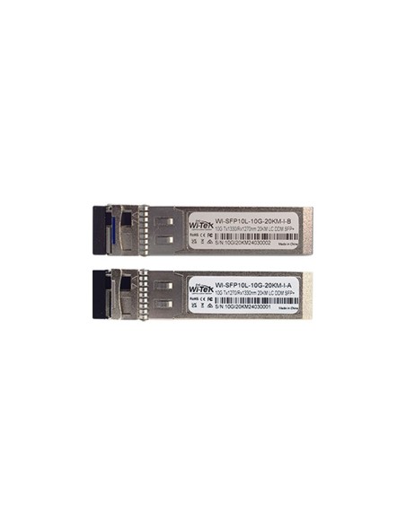 Wi-Tek Witek-0122 WI-SFP10L-10G-20KM-I Módulo SFP Monomodo 10 Gbps Grau Industrial