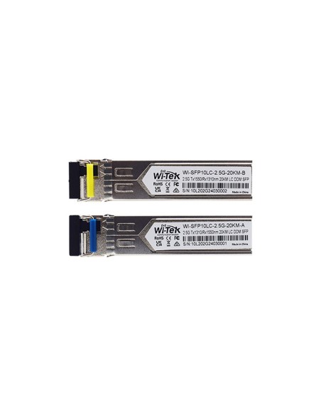 Wi-Tek Witek-0127 WI-SFP10LC-2.5G-20KM Módulo SFP Monomodo 2.5 Gbps