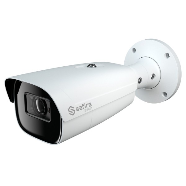 SAFIRE SMART SF-IPB585ZA-4LPR-0832 SAFRE SMART - Câmera Bullet IP LPL Alcance - Resolução 4 Megapixel (2592x1520) - Lente de Mot