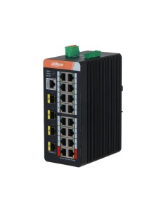 Dahua Dahua-4452 IS4420-16GT-240 Interruptor industrial L2 de 20 portas com 16 PoE