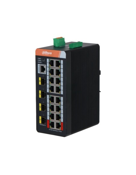 Dahua Dahua-4452 IS4420-16GT-240 Interruptor industrial L2 de 20 portas com 16 PoE