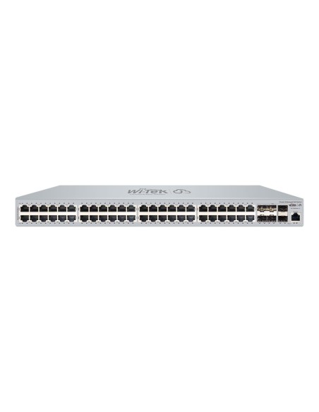 Wi-Tek Witek-0140 Wi-PCMS554F-L3 V2 Switch PoE + Managerable L3 de 48 portas Gigabit