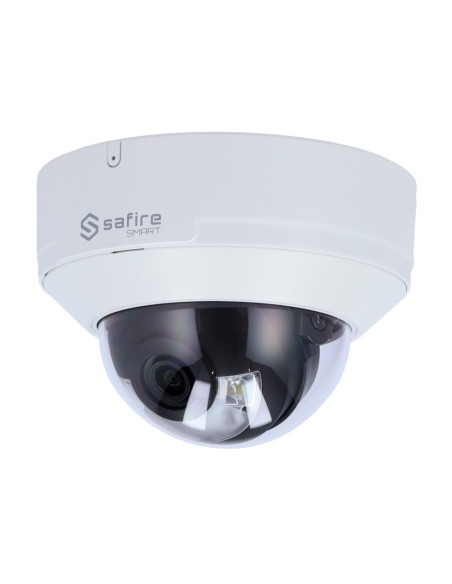 SAFIRE SMART SF-IPD040A-6I1-DL SAFIRE SMART - Câmera Dome IP Faixa I1 AI Avançado e Duallight - Resolução 6 Megapixel (3296x1856