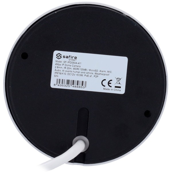 Comprar SAFIRE SMART SF-IPD050A-4I1 Safire Smart - Cámara Domo IP gama I1 AI Avanzado - Resolución 4 Megapíxel (2592x1520) - Len