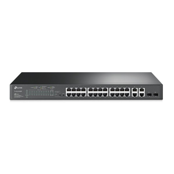 TP-link tplink-050 SL2428P Switch L2 + com 24 portas PoE + e 2 portas combinadas