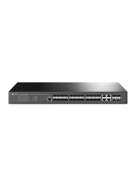 Acheter le TP-LINK TPLINK-056, switch L2+ avec 20 ports SFP, 4 ports SFP+ et 4 ports combo Gigabit.