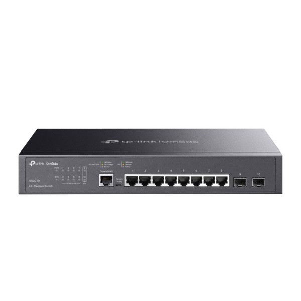 TP-link tplink-059 SG3210 Switch L2 + Gigabit com 8 portas RJ45 e 2 SFP