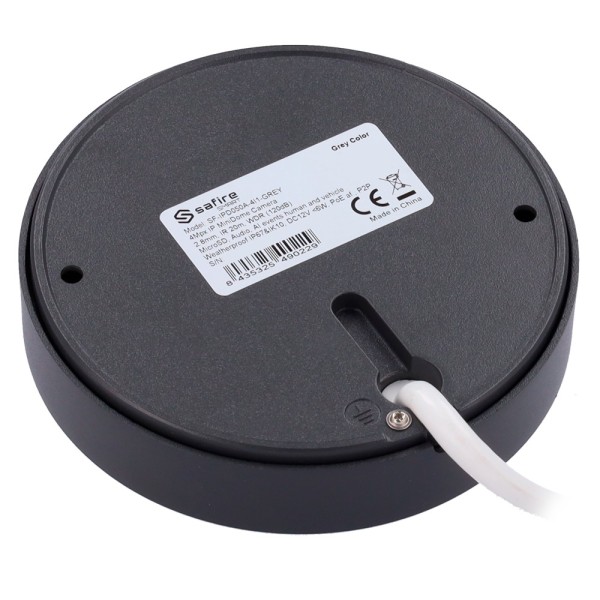 SAFIRE SMART SF-IPD050A-4I1-cinza Safire Smart - Câmera Dome IP Gama I1 AI Avançado - Resolução 4 Megapixel (2592x1520) - Lente 