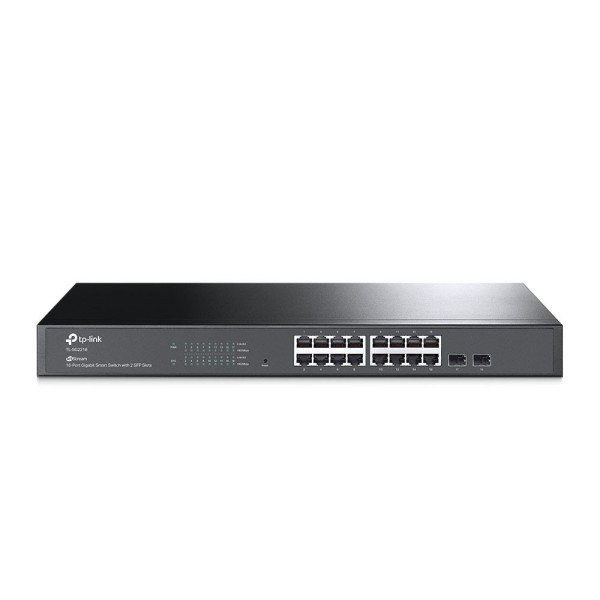 Acheter le switch L2 Gigabit TP-LINK TPLINK-060 avec 16 ports RJ45 et 2 emplacements SFP.