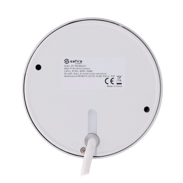 Comprar SAFIRE SMART SF-IPD050A-6I1 Safire Smart - Cámara MiniDomo IP gama I1 AI Avanzada - Resolución 6 Megapíxel (3296×1856) -