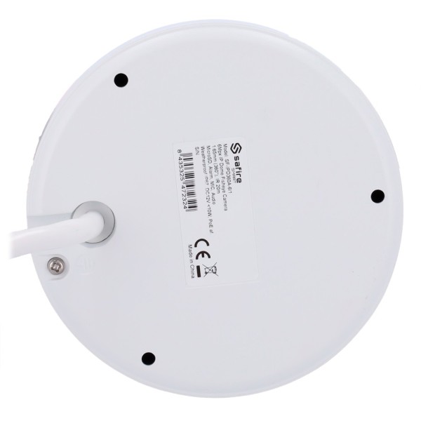 SAFIRE SMART SF-IPD360A-6I1 SAFIRE SMART - Câmera IP Fisheye Range I1 - Resolução 6 Megapixels (2160x2160) - Lente 1,1 mm, G