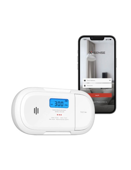 Detector de monóxido de carbono autônomo foco do X-Sense XC04-WX com Wi-Fi