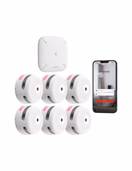 Kaufen Sie X-SENSE FOC-956 Set mit 6 intelligenten Meldern + 1 Hub für die X-Sense-Kommunikation