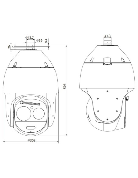 Comprar SAFIRE SF-IPSD63ITA-4Y-L500 SAFIRE Domo motorizado  - 1/1.8" Progressive Scan CMOS - Zoom óptico 63X e iluminación 