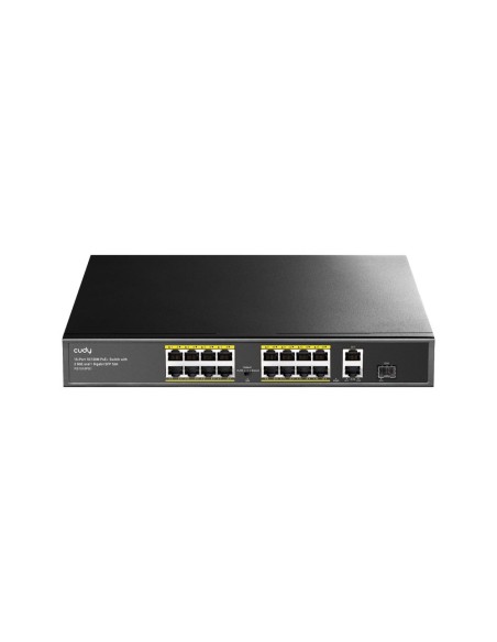 Cudey Cudy-97 FS1018PS1 Switch PoE + 16 portas 10 / 100m com 2 uplinks Gigabit e 1 sfp
