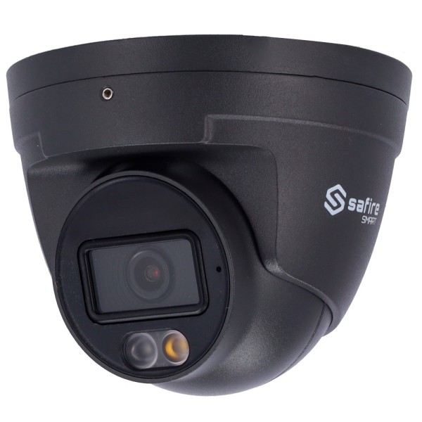 SAFIRE SMART SF-IPT020A-4I1-DL-Cinza Safire Smart - Turret IP Camera I1 AI Avançado e Duallight - Resolução 4 Megapixel (26