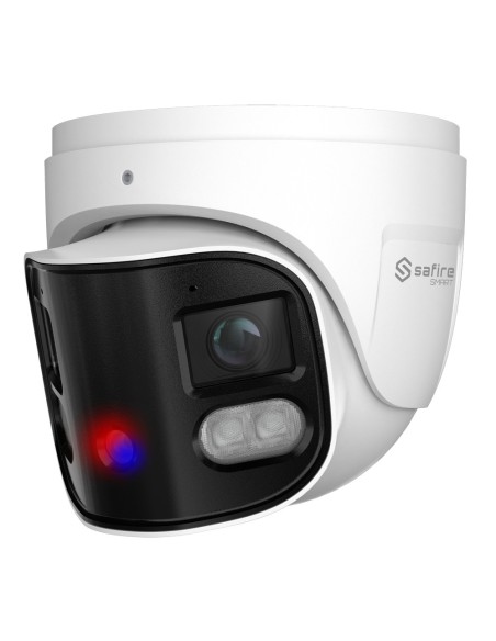 Acheter SAFIRE SMART SF-IPT180A-8I1-SL Safire Smart - Caméra Turret IP gamme I1 panoramique dissuasive - Résolution 8 mégapixels