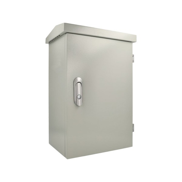 Airpace Sam-5063 Sam-5063 Bege IP65 Caixa de metal com ventilador e trilho DIN