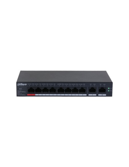 Dahua Dahua-4247-V2 DH-CS4010-8GT-110-V2 Comutador de comutação Gigabit Dahua com 8 portas PoE