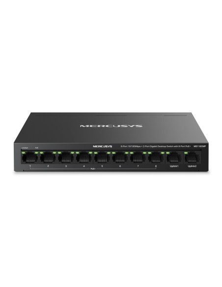TP-Link Tplink-254 MS110CMP Switch PoE Rápido Ethernet TP-Link Mercuses 10 Canais