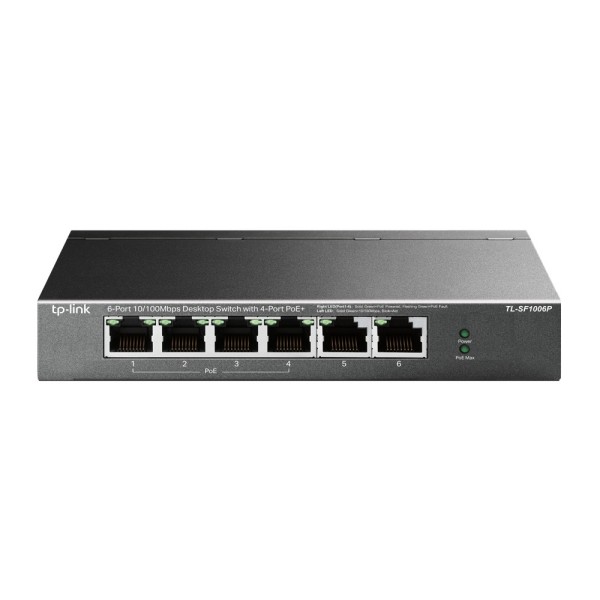 TP-link tplink-263 TL-SF1006P Switch PoE + TP-link de 6 portas