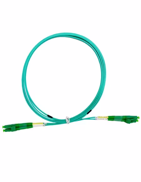 Acheter SAFIRE SF-LC-APC-LC-APC-OM4-DX-5M-A Cordon de raccordement en fibre optique - Fibra multimode OM4 - Connecteur LC APC du