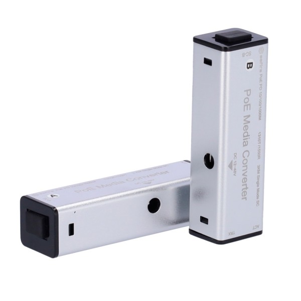 Safire SF-MC-1GF-GE-3SM-SC Safe Media Conversor Kit (2 unidades) - 1x Porta Ethernet RJ45 - 1x SC Simplex Connector - g