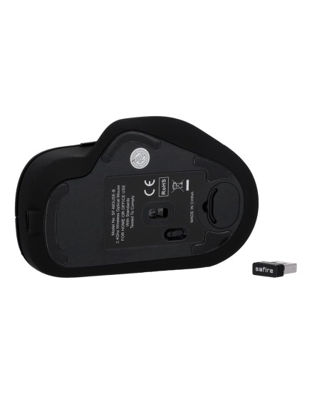 Comprar OEM SF-MOUSE-B Ratón Safire inalámbrico óptico - Frecuencia: 2.4GHz RF - Botones laterales para desplazamiento rápido - 