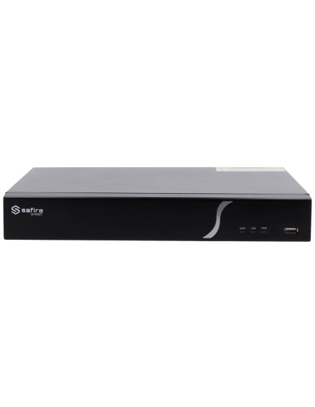 SAFIRE SMART SF-NVR6108-8P-B2 SAFIRE SMART - Gravador NVR para câmeras IP B2 - 8CH vídeo / compressão H.265 + - Resolução 