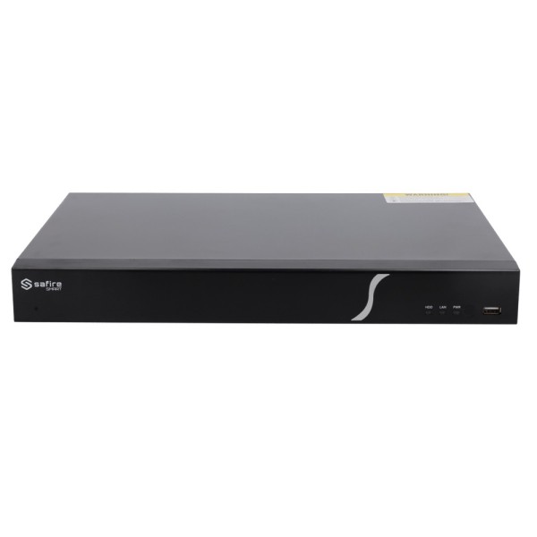 SAFIRE SMART SF-NVR6216-16P-B2 SAFIRE SMART - Gravador NVR para câmeras IP - portas 16CH Poe / Compression H.265S / 2HDD - Resol